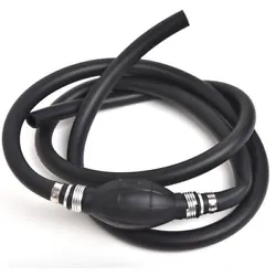 1 x Fuel Line Assembly. Fully compatible with Ethanol blended fuels. Material: Rubber. Size: 190cm / 6ft. Color: Black.