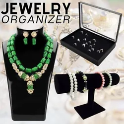 100 Slots Jewelry Ring Display Organizer Tray Holder Earrings Storage Box Case by KTATMARKETING. Multifunctional...