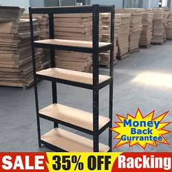 5 Tier Garage Shelves Shelving Unit Racking Boltless Heavy Duty Storage Shelf. Our steel shelving rack is perfect for...