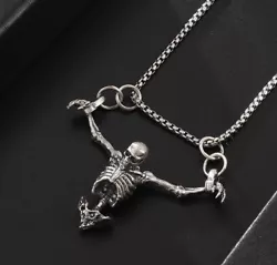 Pendant: Stainless Steel. Chain: Stainless Steel. Pendant Size: 2