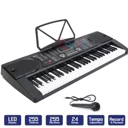 This 61 Keys Electronic music keyboard piano is designed for beginners and hobbyists. Whether you are a newbie or an...