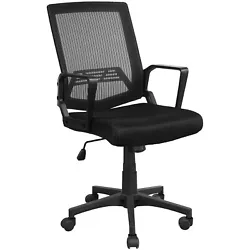 Office recliner: By simply pushing or pulling the lever, this mesh office chair can be tilted and leaned backward or...
