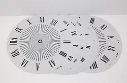 They would be great to replace your clock face, build your own clock, or use as art.