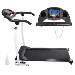 Electric treadmill, featuring foldable design for easy storage and space saving, is ideal for trainers to run, jog,...
