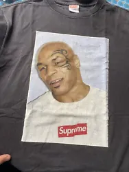Supreme Mike Tyson T-shirt in size Large.Pre owned condition. The print shows signs of wear and little marks. Kept in a...