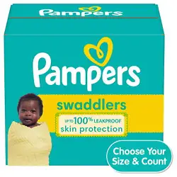 New & improved! A diaper that doesn’t leave skin wet. Thats why new and improved Pampers Swaddlers absorb wetness...