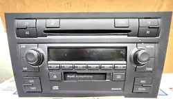           2005 AUDI A4 SYMPHONY 2 AM FM RADIO RECEIVER CD CASSETTE PLAYERPART NUMBER  8E0035195H OEMUSED IN...