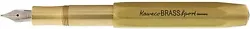 Kaweco 23 K Gold Plated Steel Nib Fine Nib Fountain Pen. The 21 g light Kaweco fountain pen is the ideal pocket size...