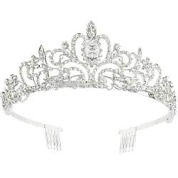 ❤One Size Fit All: Makones tiara are suitable for kids (5 years old up) and adults. Size: 5.12 X 5.12 X 1.97 in.