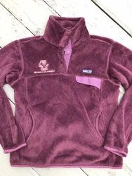 Patagonia Re Tool Snap T Boston College Pink Fleece Pullover Womens Size Small.