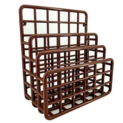 Vtg YAFFA Organizer Shelf Catch All Wall Mount Plastic Stranger Things Retro WOW BROWN. Up for sale we have this...