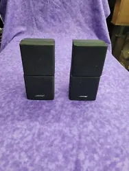 💥GOOD USED CONDITION 💥 PAIR OF 2 (TWO) BOSE CUBE SURROUND SOUND - DUAL DOUBLE ACOUSTIMASS LIFESTYLE MOUNTABLE...