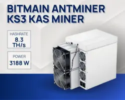 Bitmain ANTMINER KS3 8.0T 3188W KHeavyHash Algorythm KAS Miner BTC.