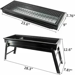 Super perfect for 5-6 people bbq party. If you are camping or at party,this charcoal grill is better than gas...
