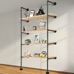 With a powder coating process, the pipe shelves are manufactured from rustproof and rock-solid iron. You can use it to...