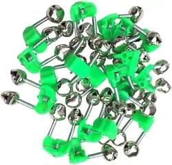 Material: Fishing rod bells made of plastic clips and metal bells. strong and durable, long service life. Strong Clips:...