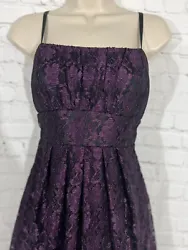 Studio Y Junior Girls Party Dress Purple Lace Sz 9/10 ￼ Perfect for Quinceanera. This is preowned and in good...