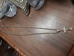 Chain is plated, in good condition.