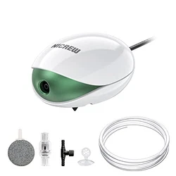 NICREW Pompe à Air Aquarium Jusquà 100L, Bulleur Aquarium Ultra-silencieuse 