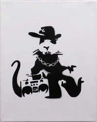 Banksy is an anonymous England-based graffiti artist, political activist and film director.