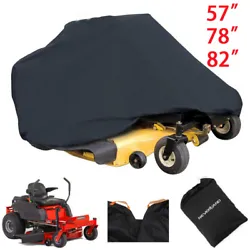 Lawn Mower Cover. SUPERIOR WATERPROOFING & WIND SHELTER - Durable Material, Elastic Hem, Buckles to keep your ATV Water...