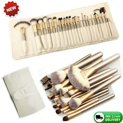 Features: 24 pieces professional brush Handle Material: Wood Hair Material: Synthetic fiber & Pony hair Convenient and...
