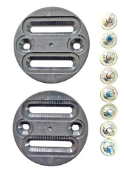 Fixations de snowboard Union - Kit de mini disques Diamètre du disque 82mm Compatible 2x4, 4x4, 3D et Channel ICS 2...