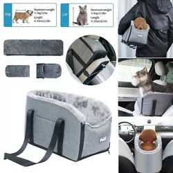 【Reduce Pet Motion Sickness】Dog console car seat reduces in animals and enables them to see with ultra-wide-angle...