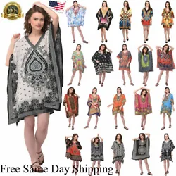 Cool and light polyester tunic dress is a relaxed fit, easy to wear in a choice of gorgeous bright prints. This...