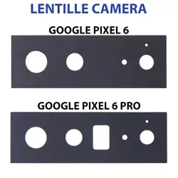 Modèle compatible au choix : Pixel 6, Pixel 6 Pro. Cette pièce de rechange est utilisée pour remplacer la lentille...