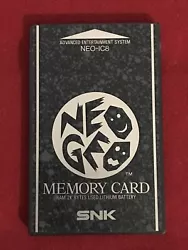 Neo Geo AES Memory Card SNK très bon état Envoi rapide soigné