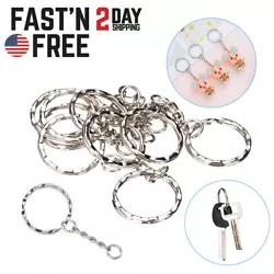 50 pcs key rings with chain key holder. Key rings with chain as accessory or decoration for your keys. Can be used for...
