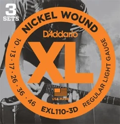 The standard for most electric guitars. Exl110 String Gauges: Plain Steel. 010. 013. 017, Nickel Wound. 026. 036. 046....