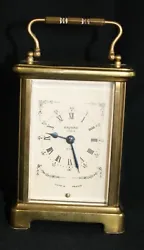 From my own collection, which we are downsizing, the fifth of 5 carriage clocks we are listing. This one is brass with...