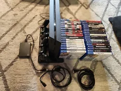 Up for sale is a ps4 comes with everything listed 34 games(everyone of them work) 2 controllers with charging station...