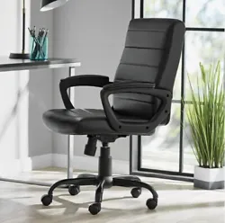Looking for a comfortable, contemporary desk chair that hits high marks in both form and function?. This Bonded Leather...
