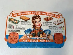 For your consideration, I have a Vintage 1942 Pyrex Utility Dish Advertisement with Beautiful Graphics!  This was most...