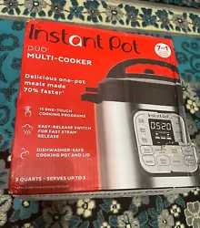 New Instant Pot Duo Mini 3QT Multi-Use Pressure Cooker 7-IN-1. Condition is New. Shipped with USPS Priority Mail.