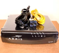 Arris TM1602A. Approved by Optimum & Cablevision. ultra-high speed data access. - Power Cord. - Ethernet cord. INCLUDES...