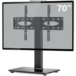 Tabletop TV Stand. After hang up the TV ,then rotate it. We suggest you hang up the TV first and then swivel it. Wood...