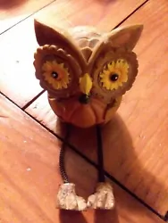 Owl Figurine - Owl On A Shelf. [UBB2] Nice condition used owl figure,  feels like wood but possible its fake wood ,...