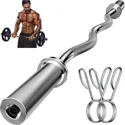 The weight curl bar has a smooth, and well-rounded feel, and it is designed to withstand your heavy training sessions....
