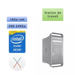 Occasion - Apple Mac Pro Xeon 2.8Ghz A1289 (EMC 2314-2) - 16Go 240Go SSD - MACPRO5.1 - Station de Travail. Modèle :...