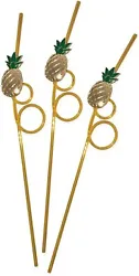 Tropical Drink Straws Pineapple. Be the life of your next party, or enjoy a tropical beverage at the beach or poolside,...