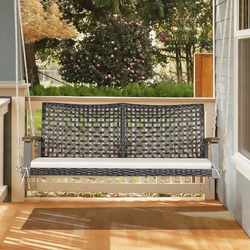 Color of PE Rattan: Mix Brown  Color of Cushion: Off White  Material: PE Rattan,Steel,Acacia Wood,Sponge,Fabric ...