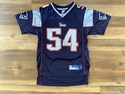 Tedy Bruschi New England Patriots football jersey youth medium. Some graphic damage (see pics)