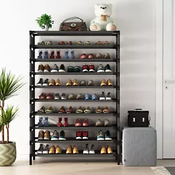 White Entryway Shoe Cabinet Storage Organizer w/ Drawer Doors Adjustable Shelves. 8-Tier Shoe Rack 24-30 Pairs Shoe...