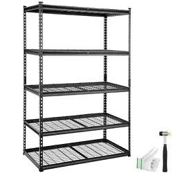 VEVOR Storage Shelving Unit – A Powerhouse of Strength. Say goodbye to the struggle with bolts. Its a breeze to set...