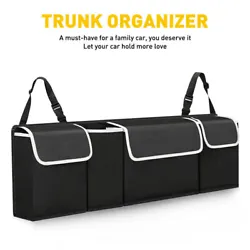 1 PCS Black On-Board Foldable Strong Pocket  Detail:  Material: High grade 600D polyester material. Type:Back Seat...