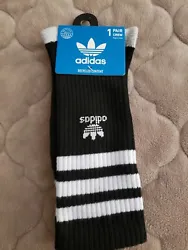 NEW ADIDAS MENS ROLLER BLACK CREW SOCKS BRAND NEW..SIZE 6-12..THANKS FOR LOOKING AND HAPPY BIDDING AND CHECK OUT MY...